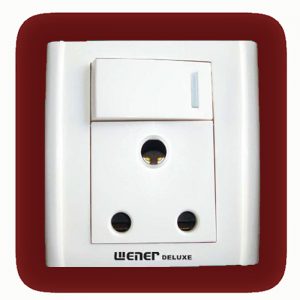 15A socket with switch